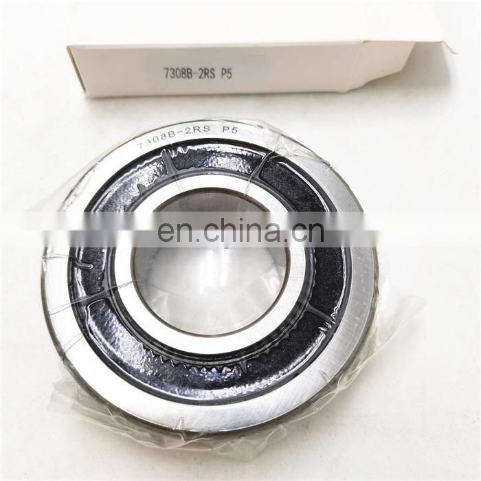 High Precision Angular contact ball bearing 7308B-2RS P5 Size 25x52x15mm Single Row Bearing 7308B in stock