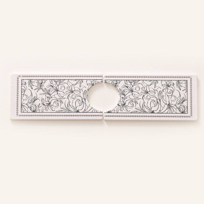 floral printing diatomite stone faucet mat