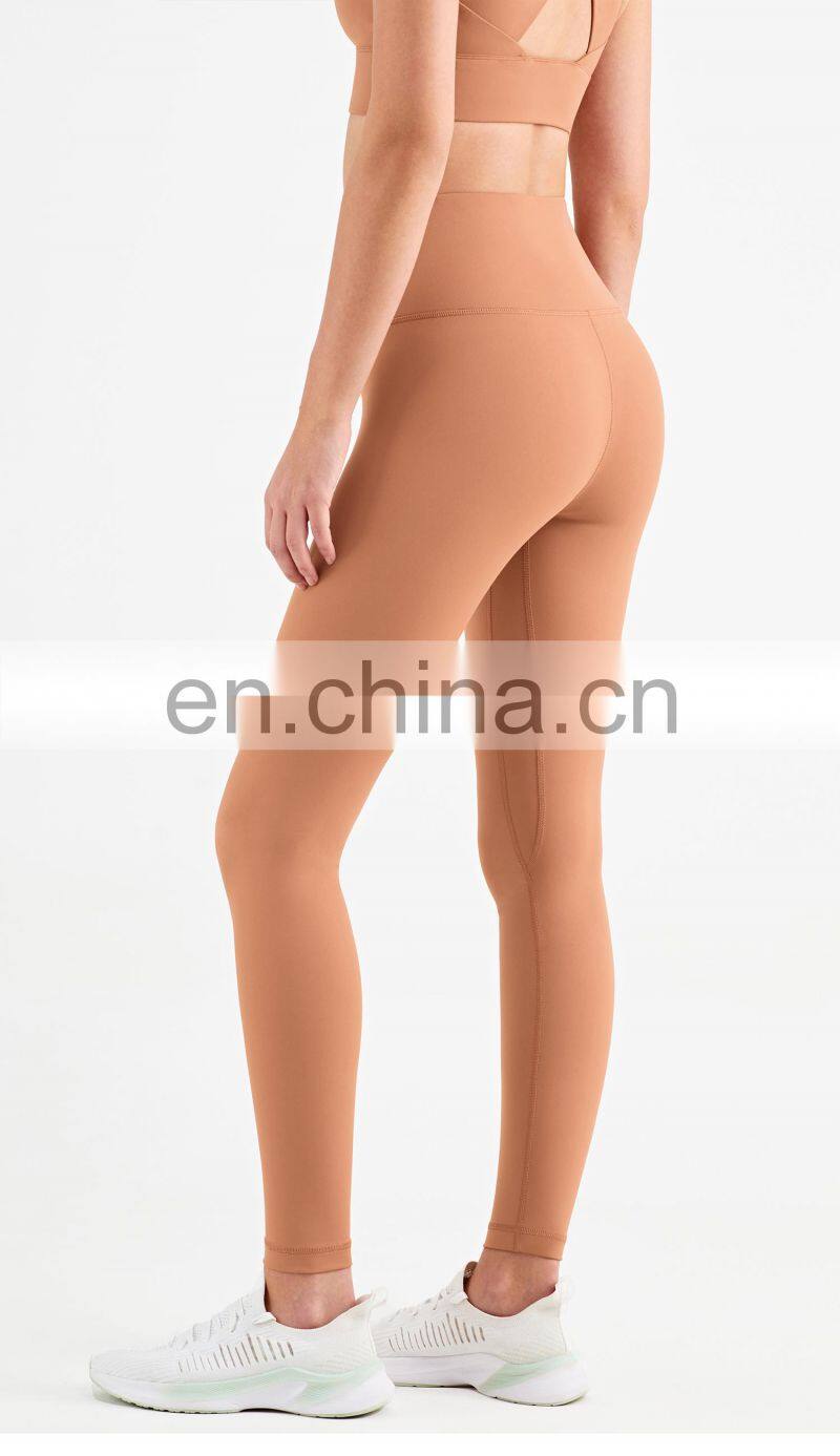 Super High Waist Sports Yoga Legging 28 Inch Belly Control Workout Gym Pant Women