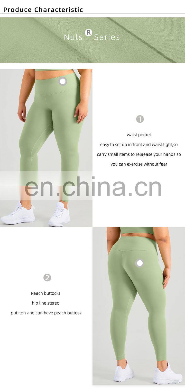 Gym Plus Size Yoga Pant Scrunch With Pocket Oem Peach Butt Leggings For Women