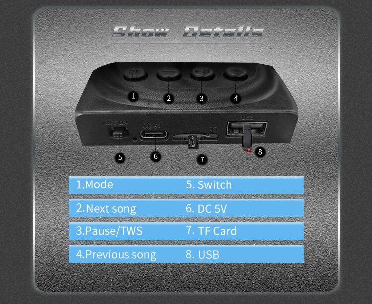 ZQS1331 OEM bass sound portable 3-inch speaker 5W power wireless bluetooth speaker for outdoor