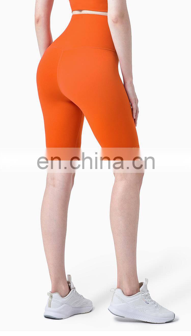 2022 No T line Yoga Legging With Buttock Lifting Biker Shorts For Women