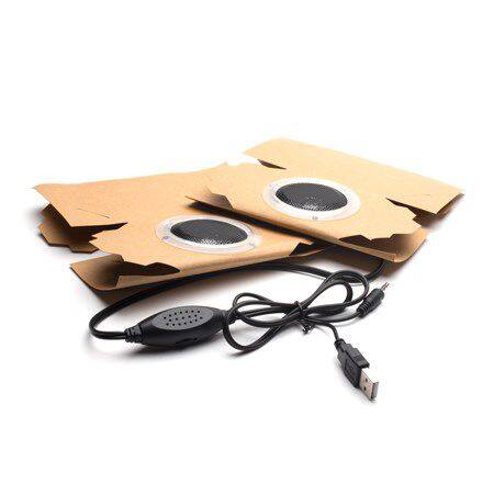 DIY Funny 3.5mm jack Mobile Phone Custom printed paper foldable mini cardboard speaker