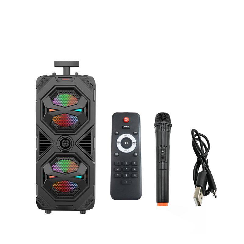 ZQS8212 DJ wholesale subwoofer 40W power dual 8 inch speaker wireless karaoke party speaker