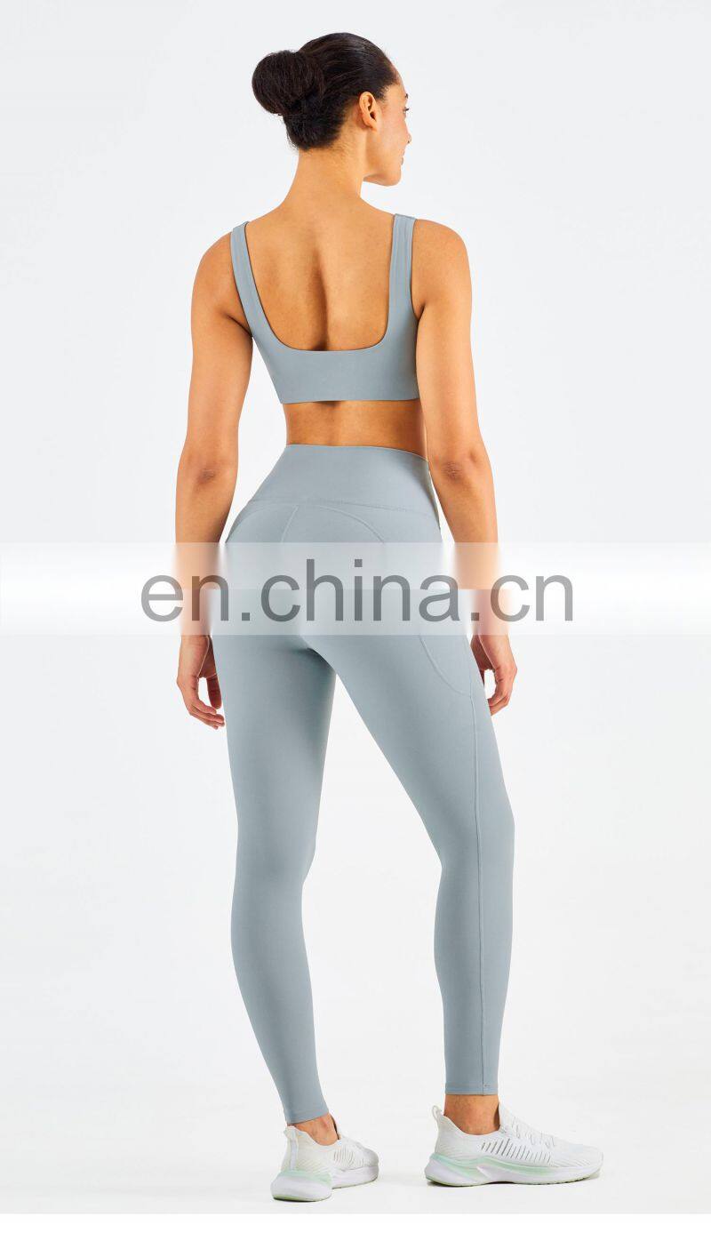 Gym Activewear Sexy Sports Bra Crop Top Outfits Women Gym Fitness Sets Tights Leggings