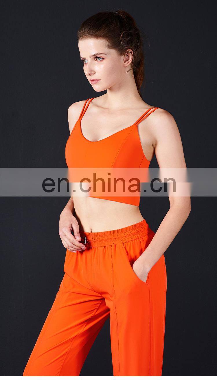 New Arrival Women Padded Sports Bra Support Fitness Workout Yoga Bra Camisole Tank Top