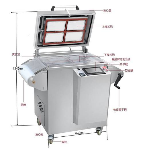 Meat and seafood skin packaging machine exquisite and high-grade