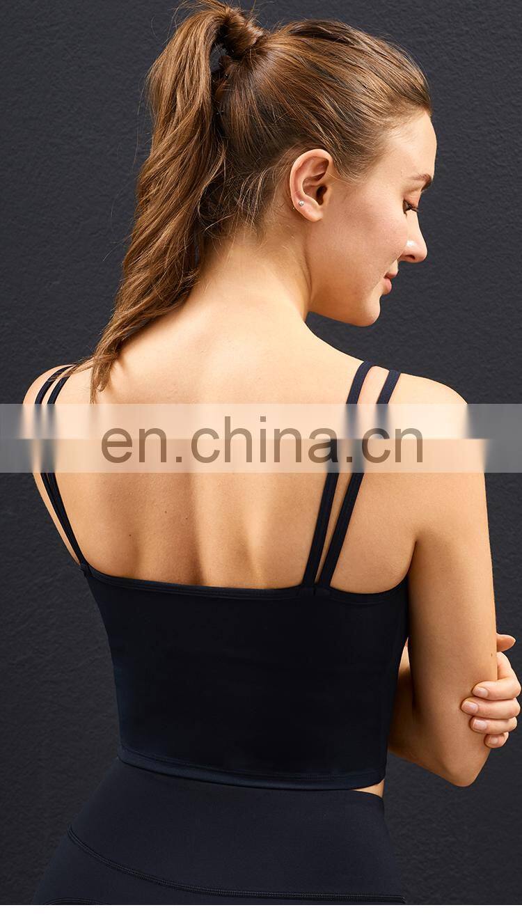 New Arrival Two-Color Stitching Yoga Bra Top Super Soft Sports Bras For Women Fitness