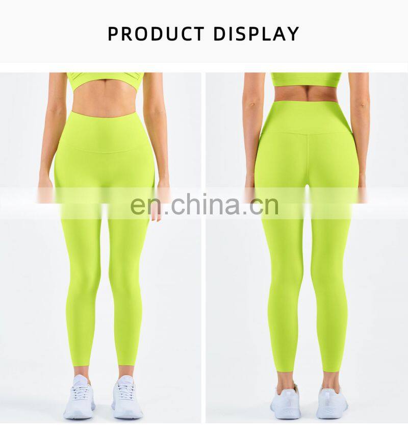 High Waist Leggings Workout Gym Soft Stretchy Yoga Pants Without T Line