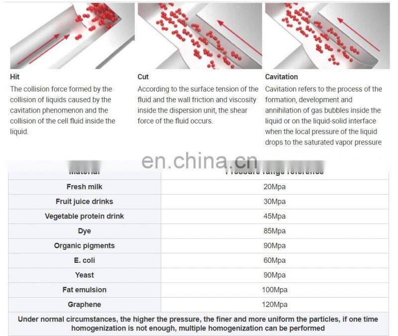 High pressure homogenizer