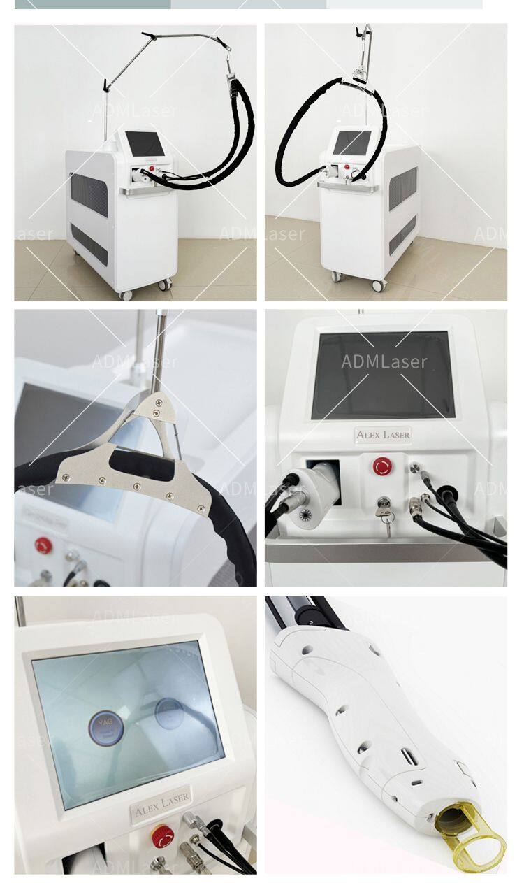Best Cooling System 3000W Painfree Laser Hair Removal Machine 755nm Nd Yag and Alex 1064nm Alexandrite Laser