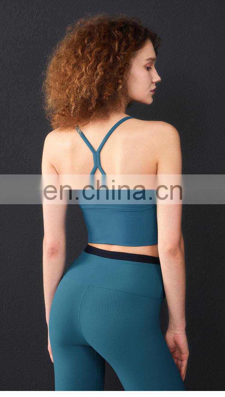 Hollow Out Sports Bra for Women Sexy Training Top for Yoga Suit Workout Fitness Wear