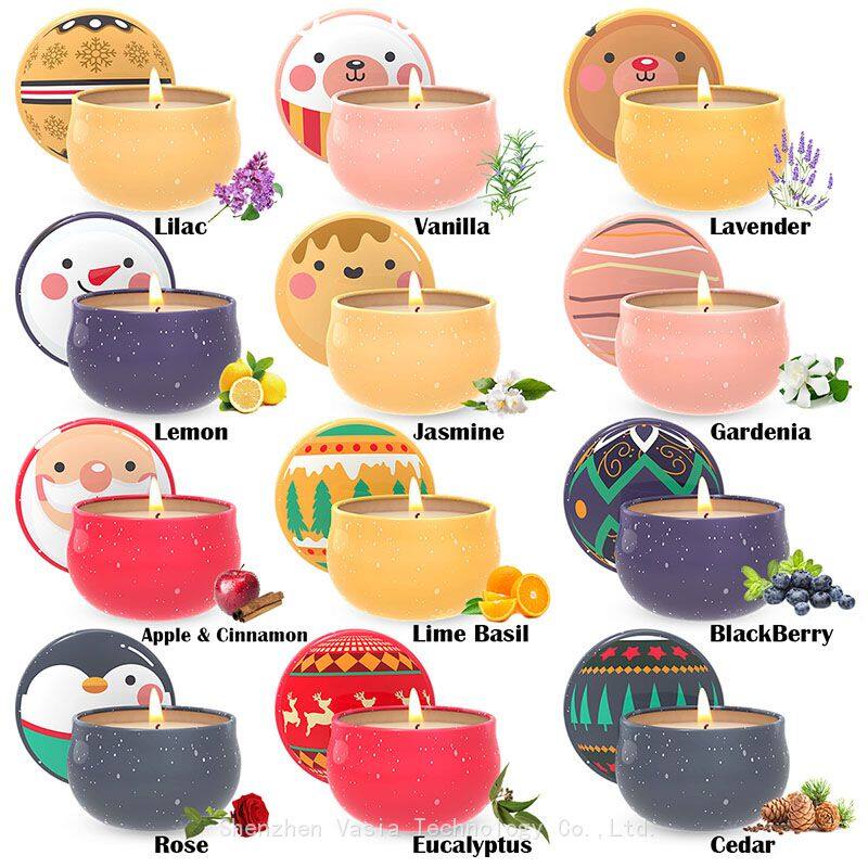 Christmas Natural Soy Scented Candle (3)