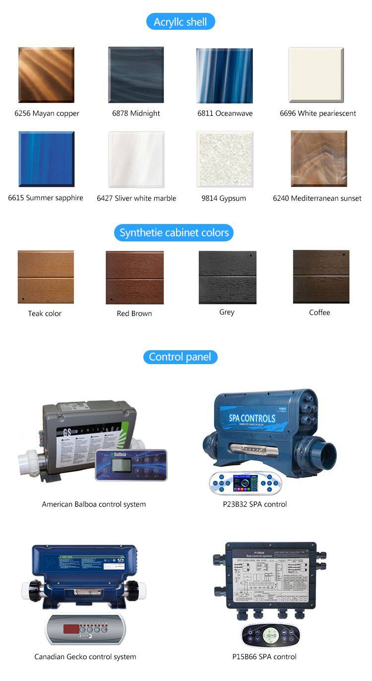 OEM Garden Mini Spa Swimming Pool Balboa Acrylic Two Person Hot Tub