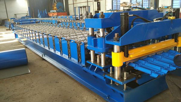 27-190-950 Roof Tile Roll Forming Machine Stock