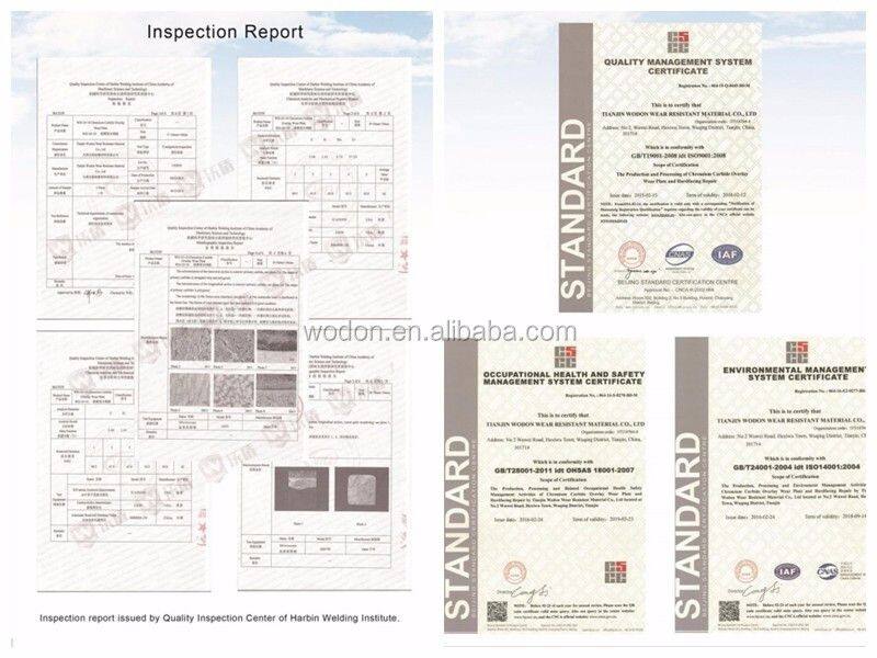 Plate High Hardness 58-63 HRC Wear Resistant Composite Welded Wear Steel  Plate