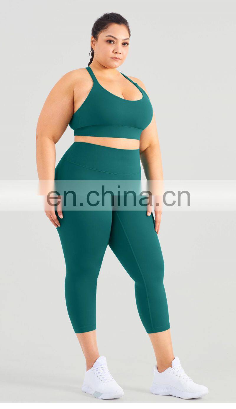 Tiktok Y Shaped Back Sports Bra Plus Size Adjustable Gym Fitness Yoga Top