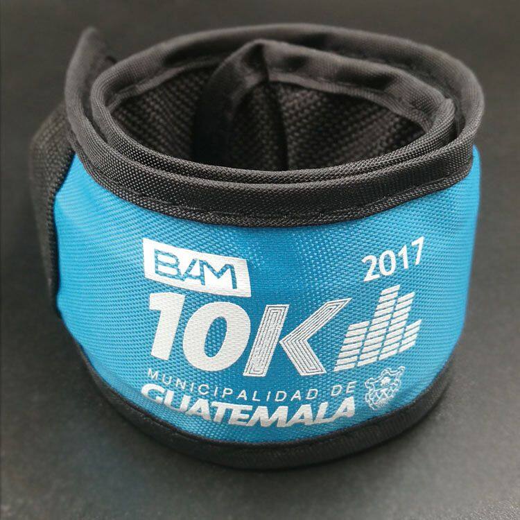 Promotion wholesale night running light custom LED slap bracelet