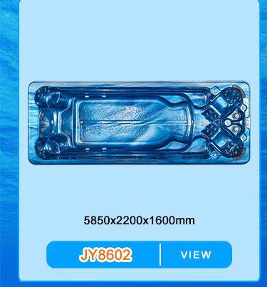 OEM Large Swim Spa Cover Swimming Pools 4 Meter Swimspa With Led Waterfall