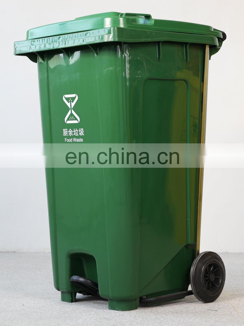 Dustbins Wholesale 120 Liter Green Outdoor Street Park Recycling HDPE  Plastic Rubbish/Wheelie/Waste/Garbage Bin for Public - China Garbage Bin  and Waste Bin price
