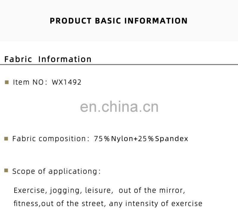 Fixed Pads Contrasting Colors Custom Sports Bras Racer Back High Impact Gym Tops