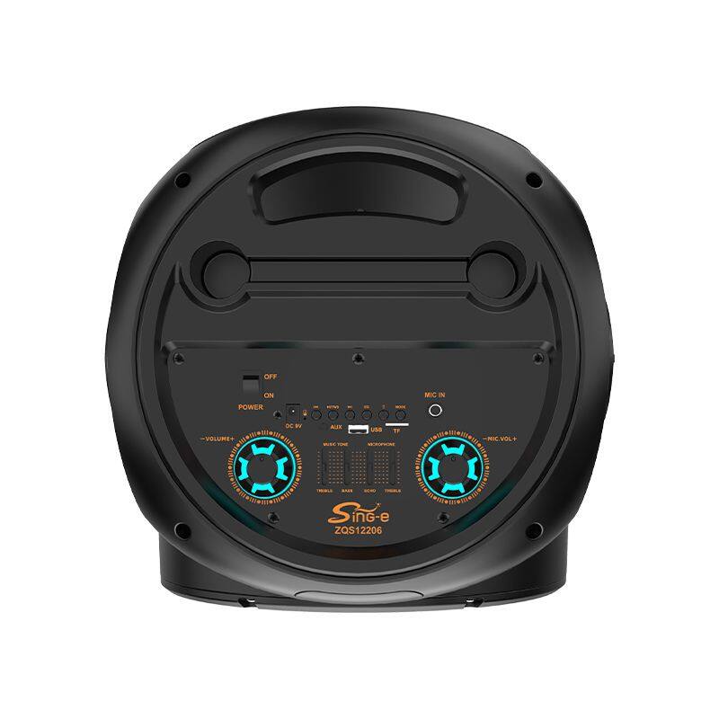 ZQS12206 super power 80W wireless 12-inch*2 active professional party speaker with colorful lights