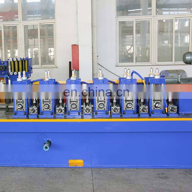 High speed high precision erw  carbon steel welding tube pipe mill making machine