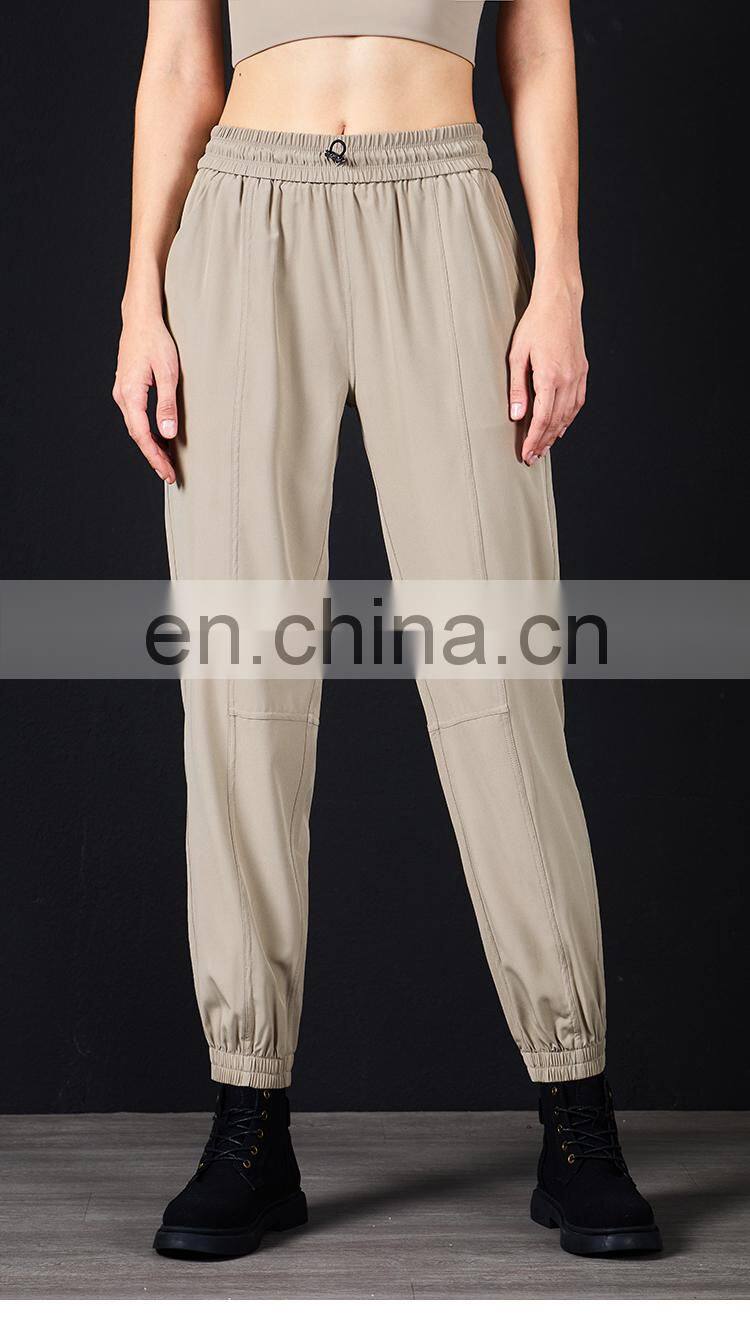 Workout Running Sport Wear Loose Leggings With Pockets Womens Joggers Pants