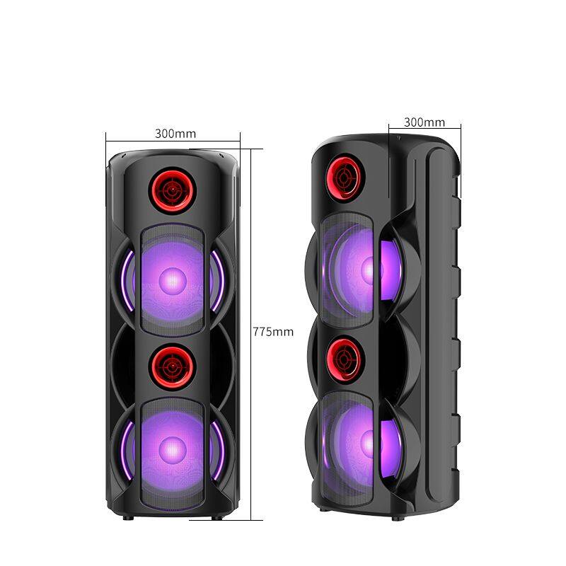 ZQS8225 sell well subwoofer 30W power dual 8 inch speaker wireless bass sound bluetooth speaker