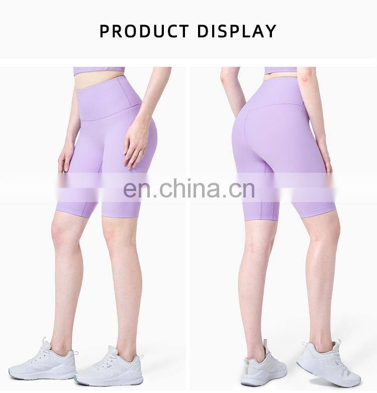 Recycled Custom Fitness Leggings Peach Buttocks Gym Shorts Women