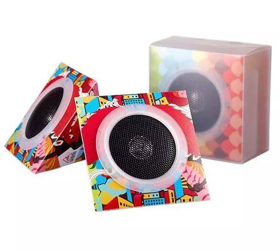 DIY Funny 3.5mm jack Mobile Phone Custom printed paper foldable mini cardboard speaker