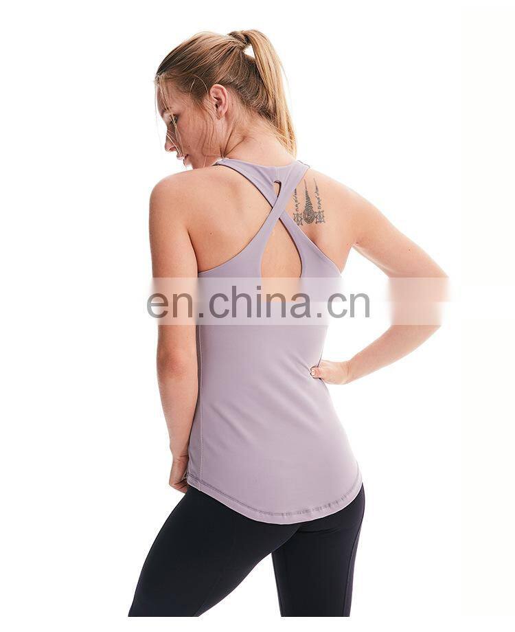 Wholesale high quality women fitness wear fashion design yoga tank tops