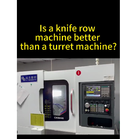 What is different between knife row machine and turret machine?