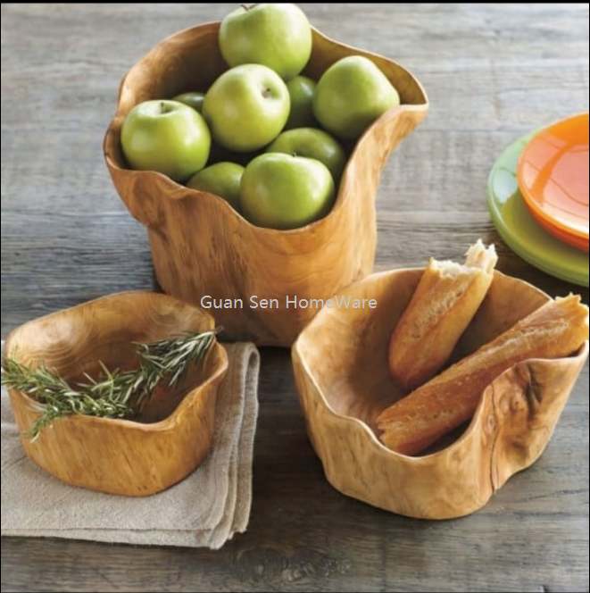 Cedar Wooden Bowl & Plate  Homeware