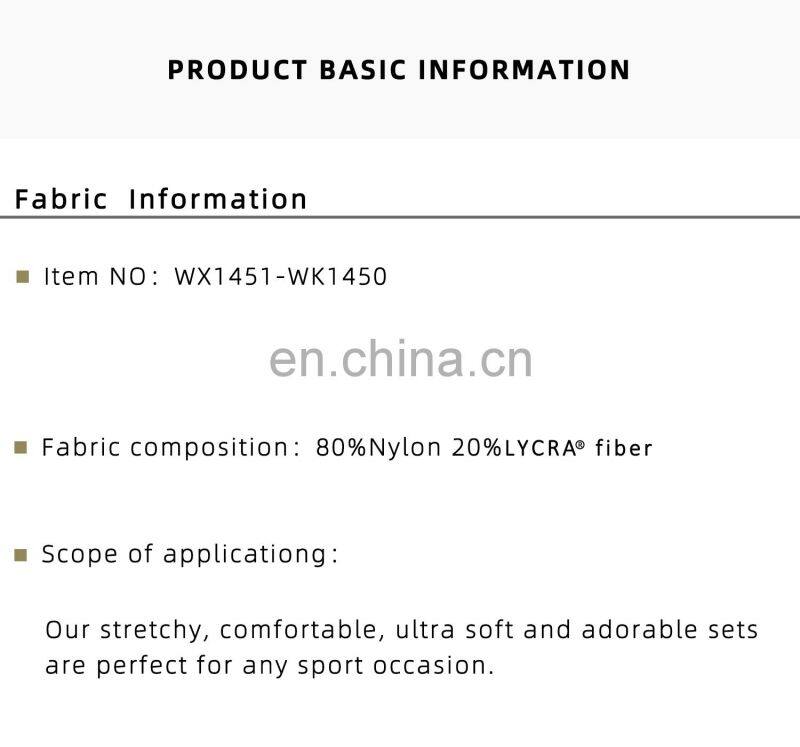 Tik Tok High Elastic Front Zipper Sport Bra Biker Shorts Sets Women Fitness Yoga Wear