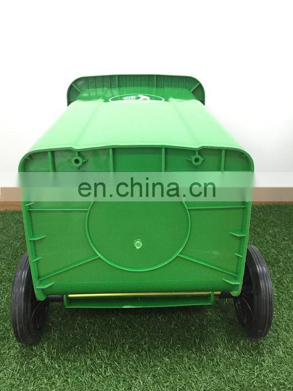 100 Liter Outdoor Trash Can Sanitation Plastic Dustbin Garbage Wheelie Waste Bin With Lid