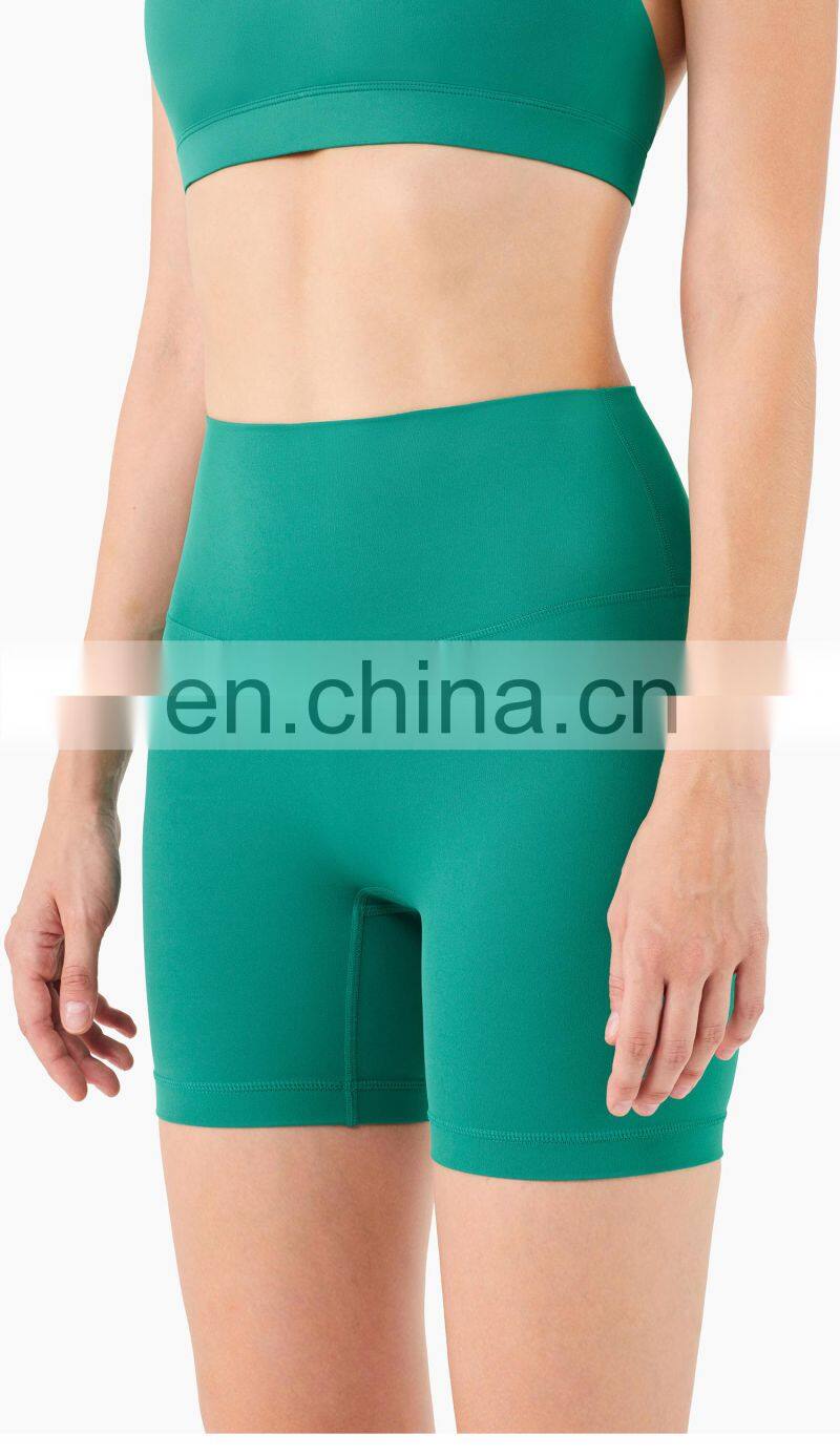 Custom Fitness Summer Gym Yoga Short Leggings Women High Waist Cycling Biker Short