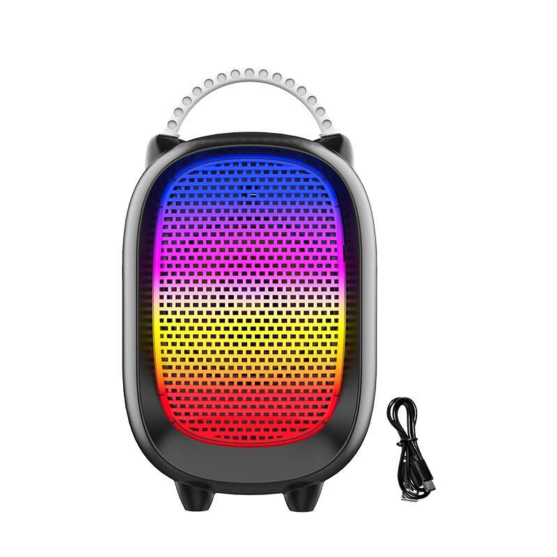 2023 hot sell portable wireless 4-inch speaker 8W power mini bluetooth speaker with colorful lights