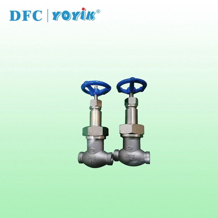 Stainless steel stop valve WJ15F-1.6P for power plant