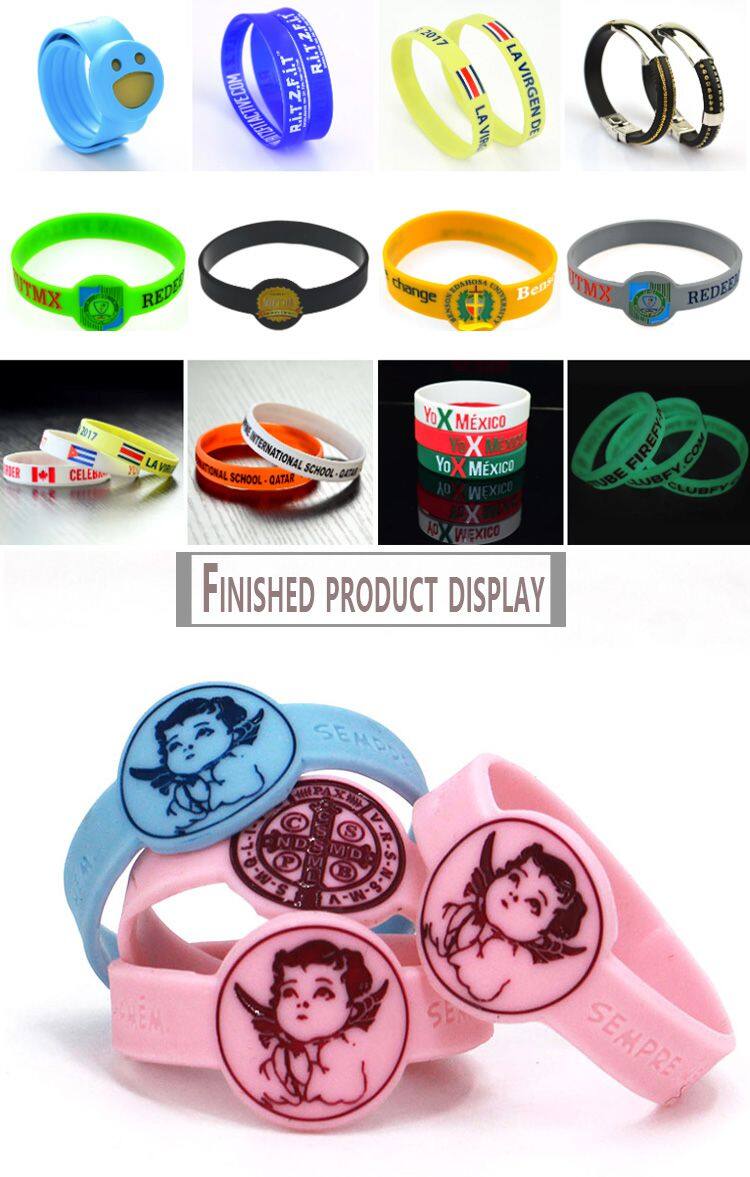 High Quality Customized Glow in Dark Silicone Wristbands for Promotional Events and Fitness Activities