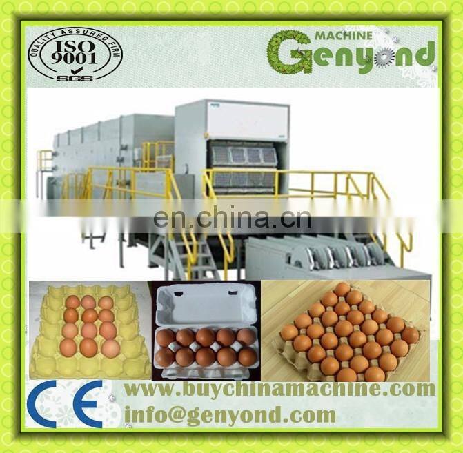 Semi Automatic Egg Tray Making Production Line / Paper Pulp Fruit Tray Machine