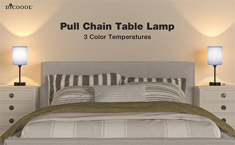 Nordic Style Bedroom Table Lamp Study Room Decoration USB Desk Lamp Led Bedside Table Lamp