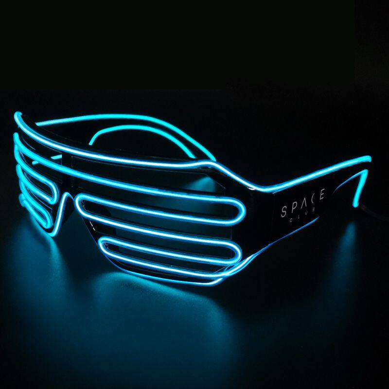 Christmas Decoration LED Flashing Shutter Glasses Glow in Dark LED Light up Glasses