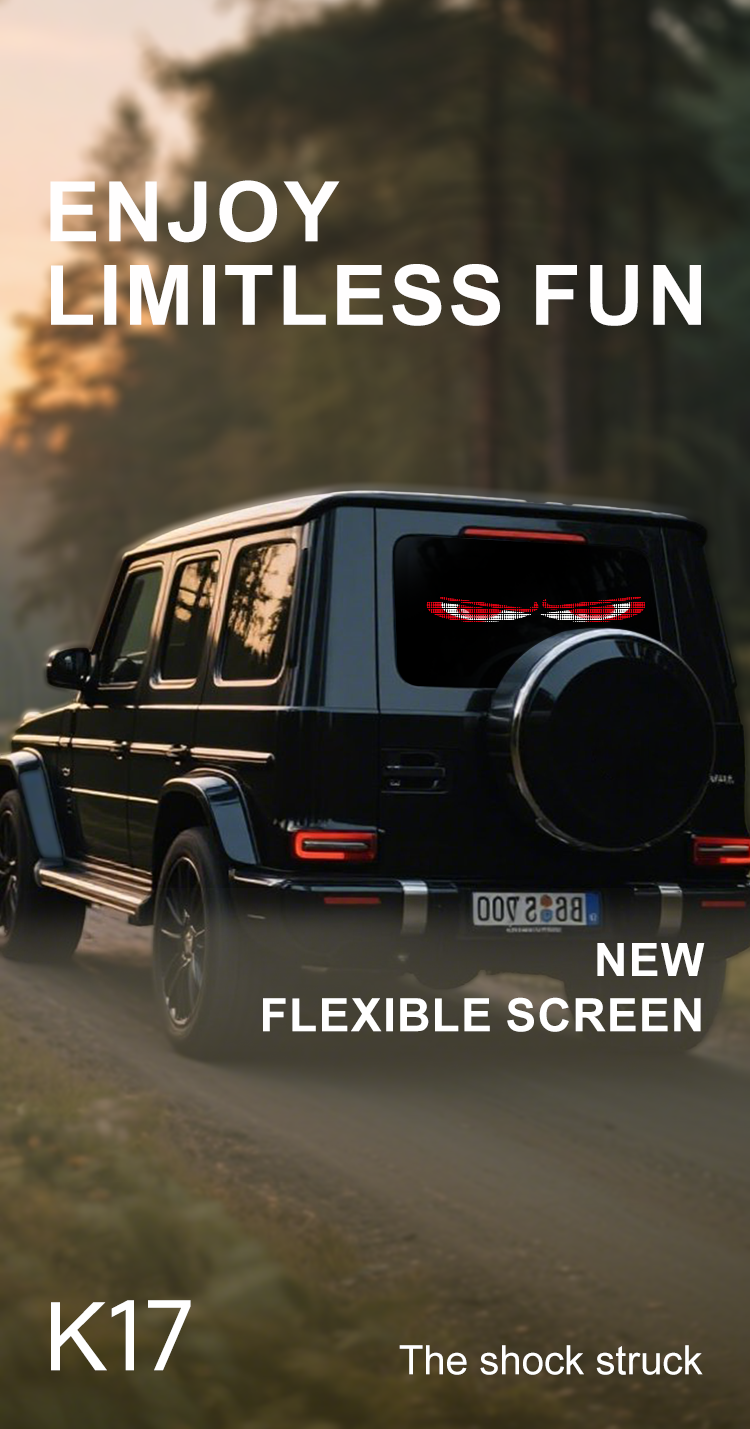 Devil Eyes Lights for Truck Bluetooth Control Flexible Led Display Window Demon Eye Led Display Screen