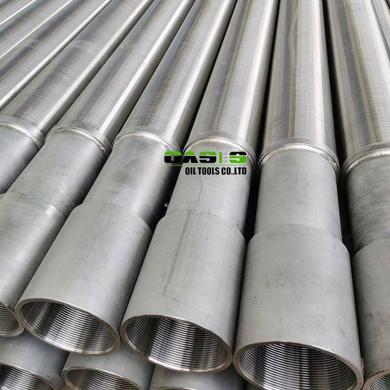 Pipe base well screen with 304L wire wrapped johnson screens pipe jacket