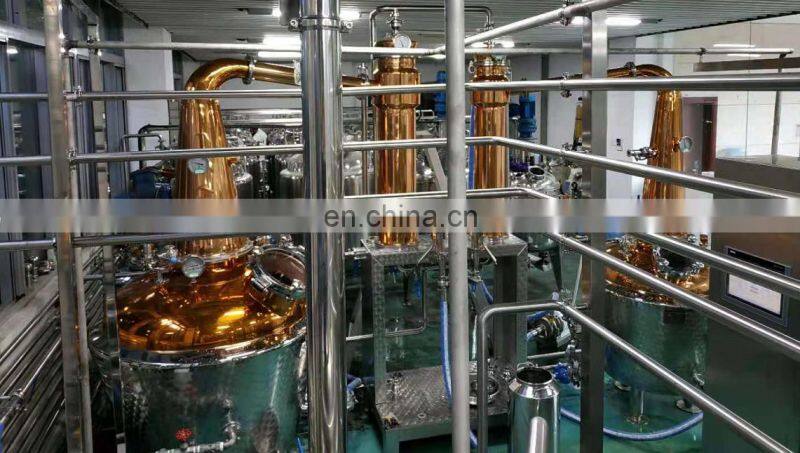 Factory Genyond wine alcohol distillation equipment/moonshine distillery/copper distiller for gin vodka brandy whisky rums