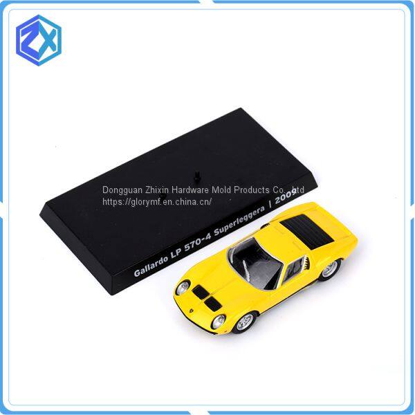 die cast car with plastic plate