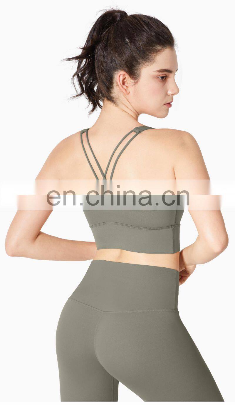 2022 ECO Fashion High Impact XS-3XL Plus Size Sports Bra Adjustable Gym Bra For Women