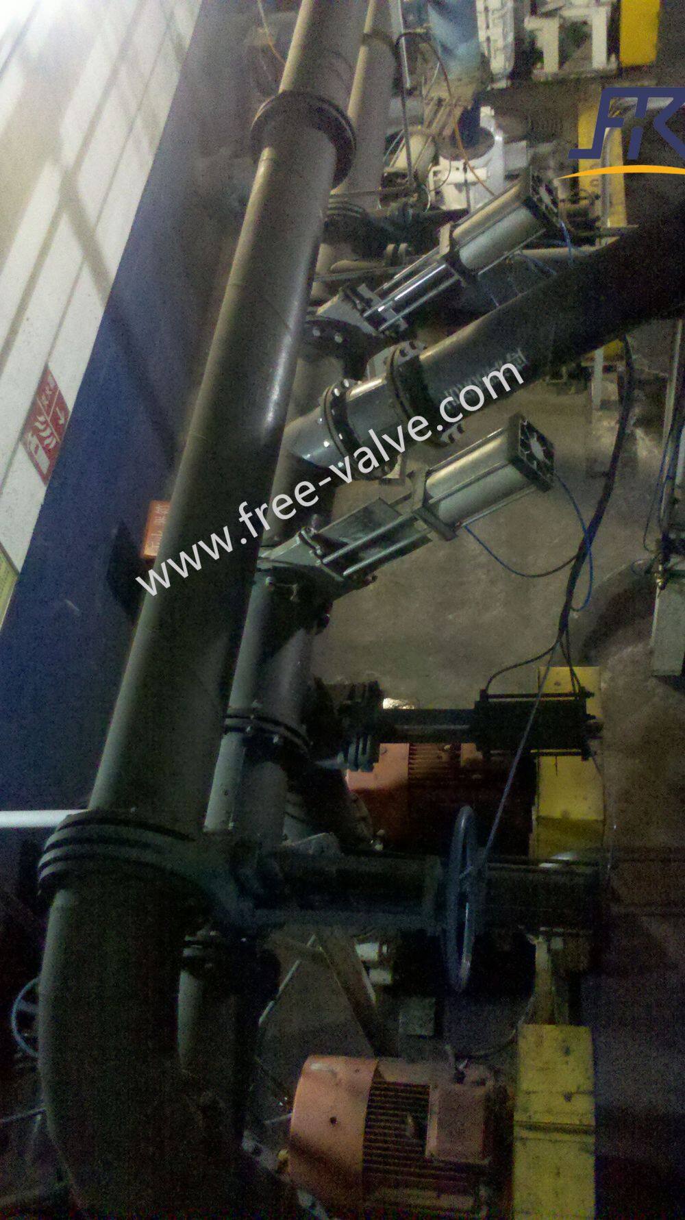 Pneumatic knife gate valve 02