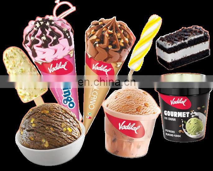 Shanghai factory Complete ice cream mixing freezing filling sealing packing machine stick cup cone ice cream production line